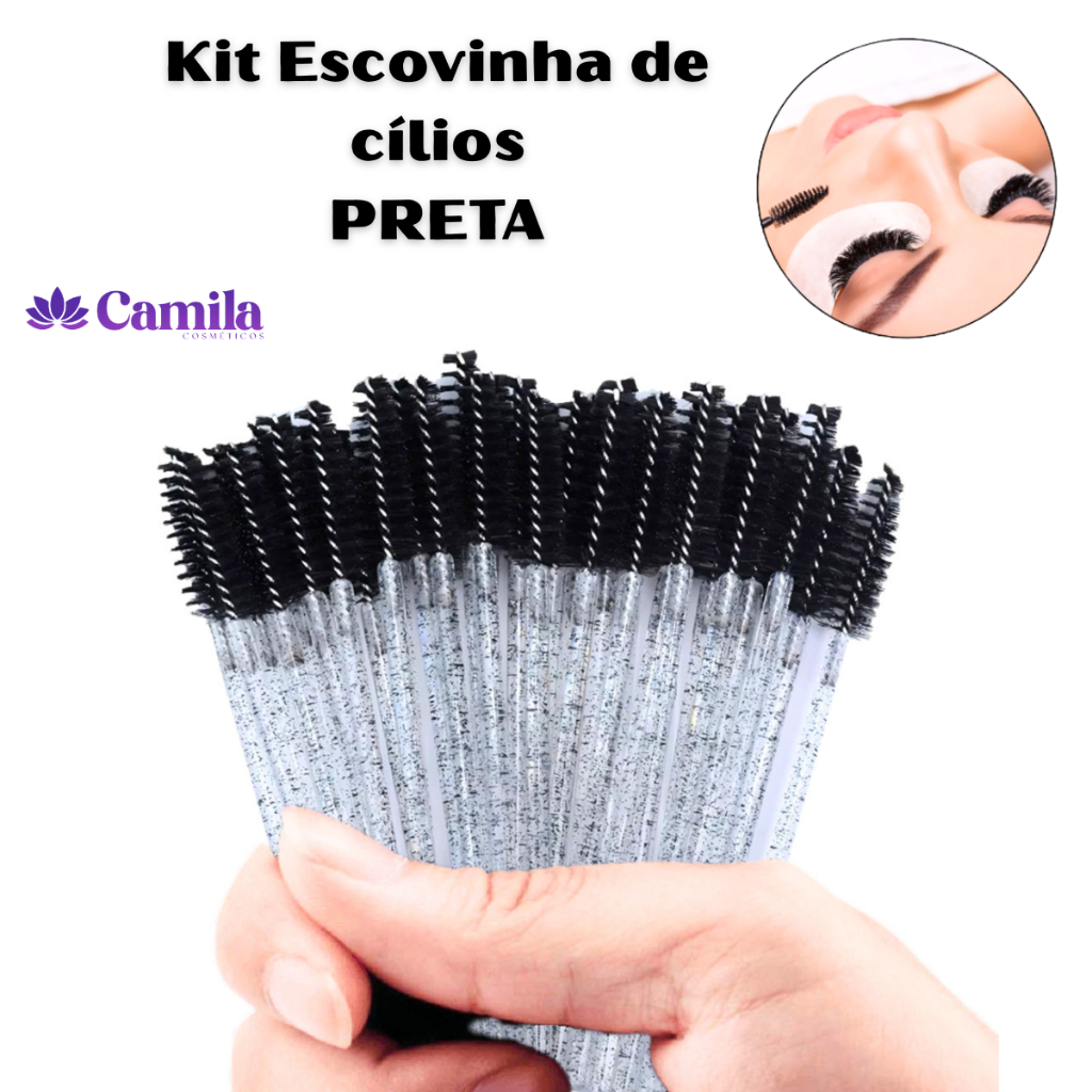 Kit 50/100/200 Escovinhas De Cílios Sobrancelha G