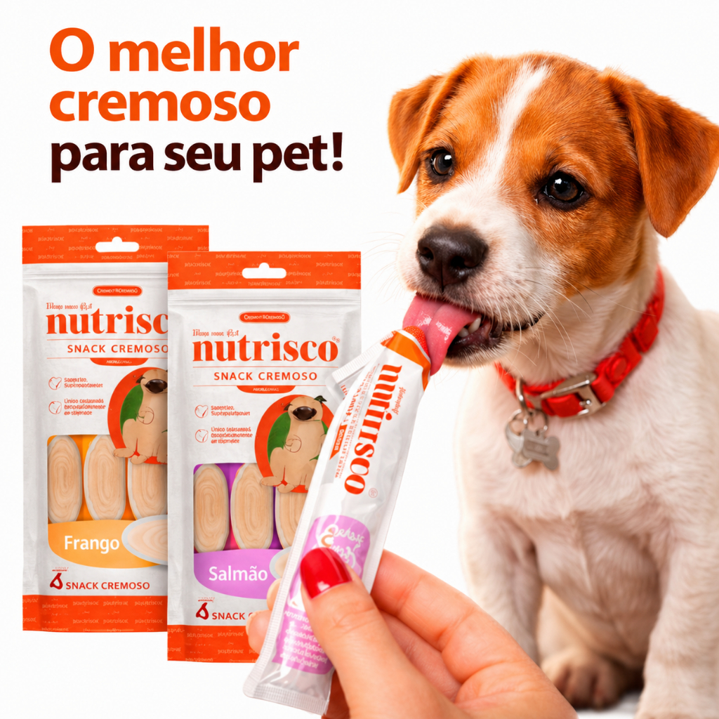 Snack Petisco Cremoso Nutrisco para Cachorro 1 ou 