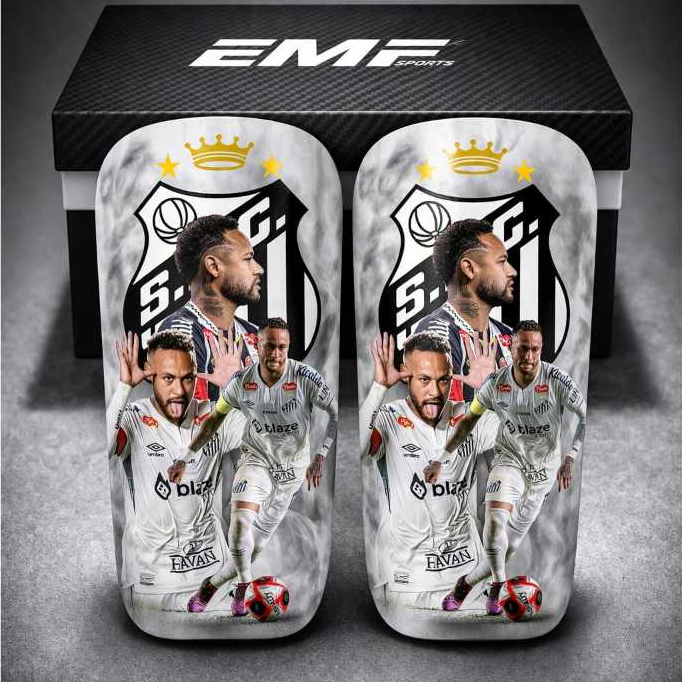 Caneleira Neymar Jr Personalizada  Santos e Brasil
