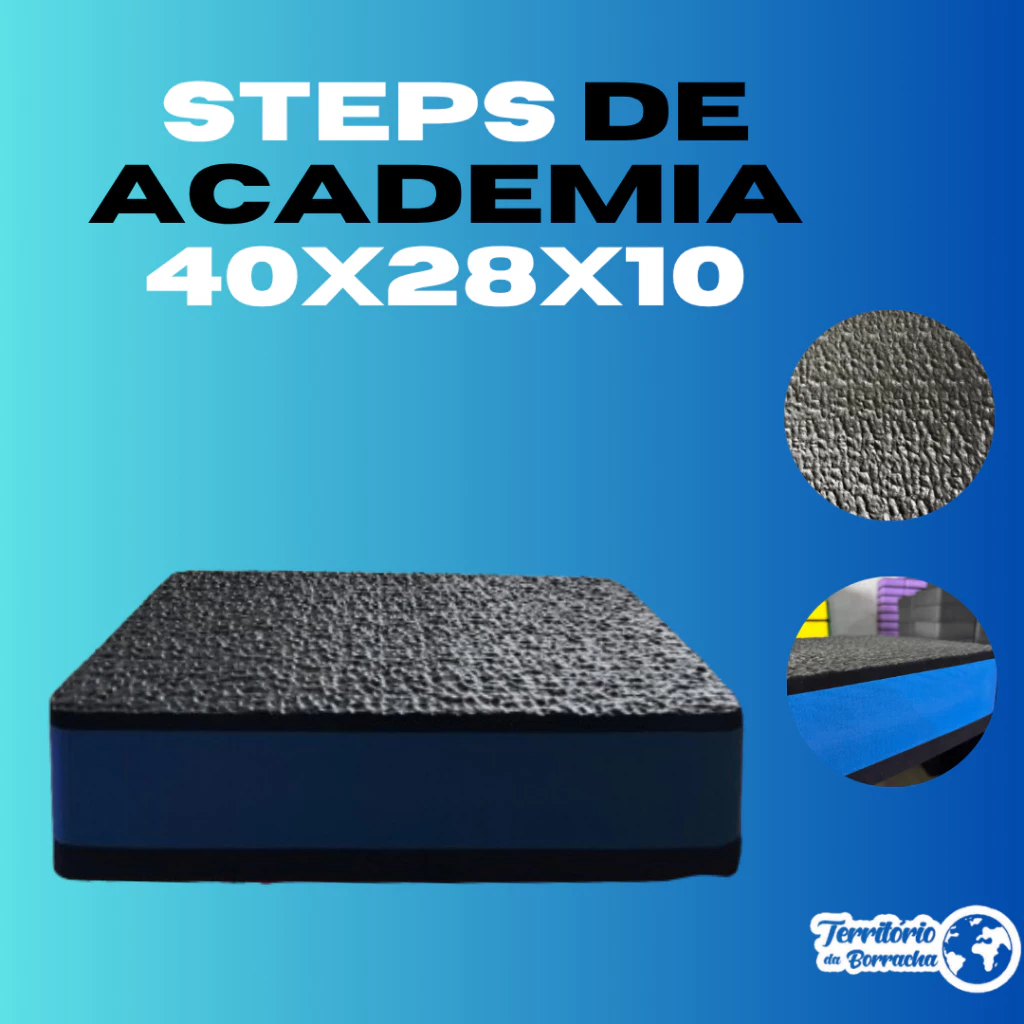 STEP DE ACADEMIA 40X28X10 EM EVA FITNESS ESPORTE