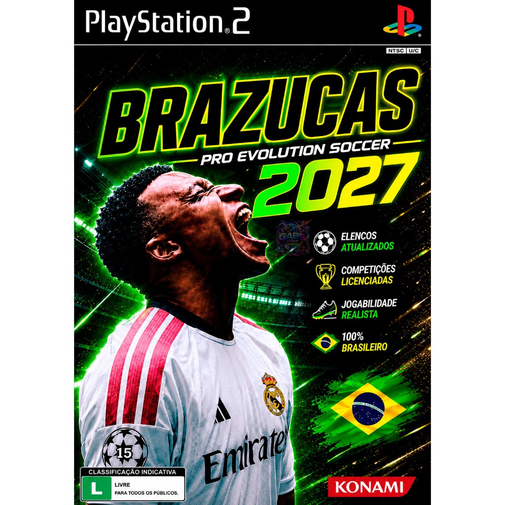 PES Brazucas 2027 Atualizado PS2 – Para Play