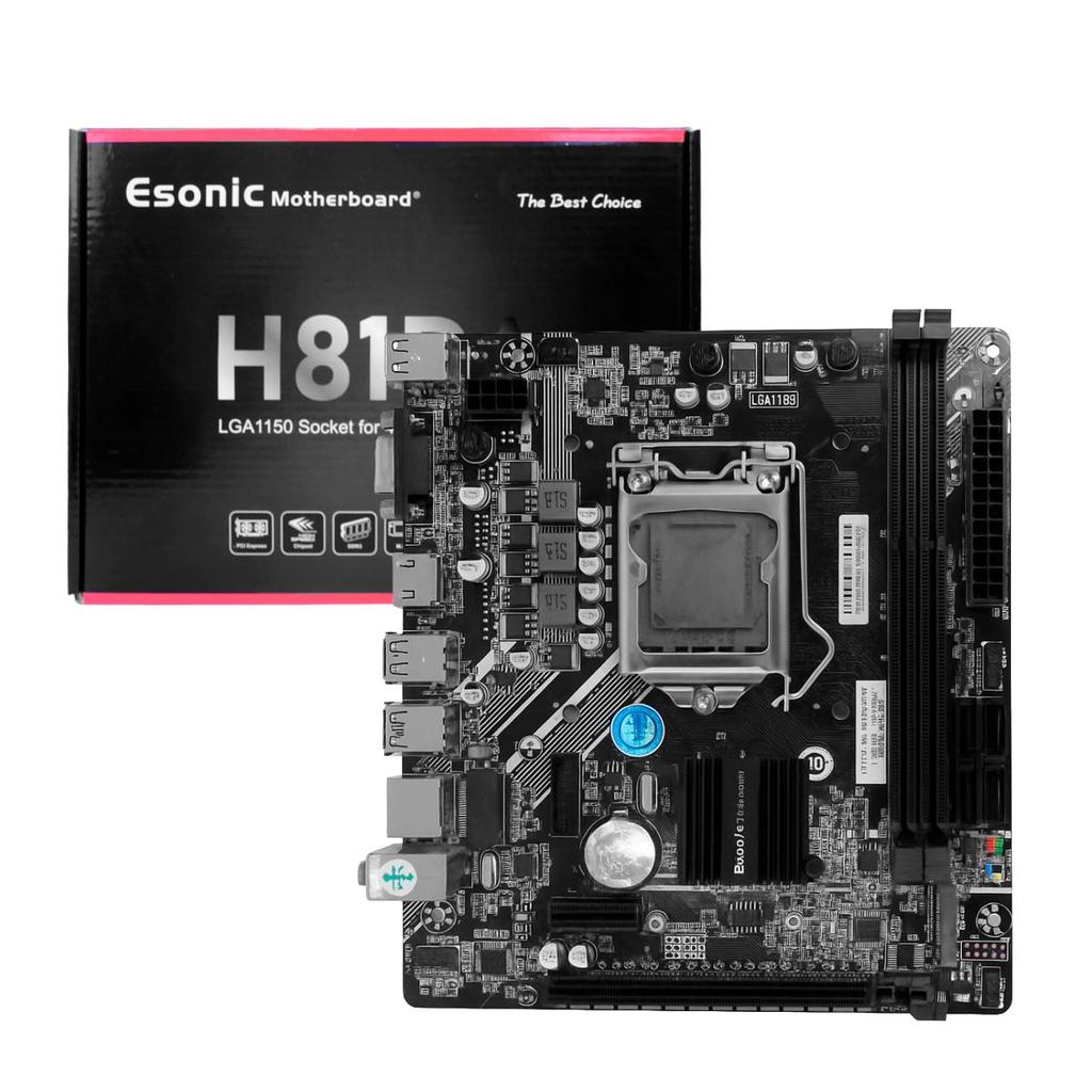 Placa Mãe Intel H81 LGA 1150 DDR3 Core I3 I5 I7 4