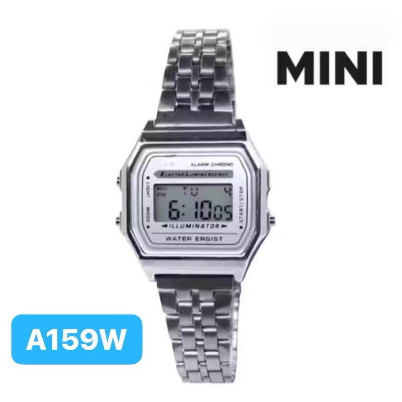Relógio Feminino MINI Digital Prata LED Unissex I