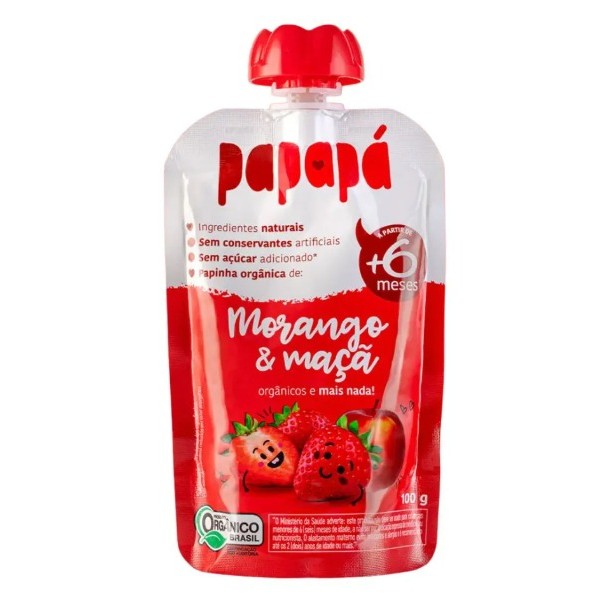 Papinha Morango e Maça 100g – Papapá