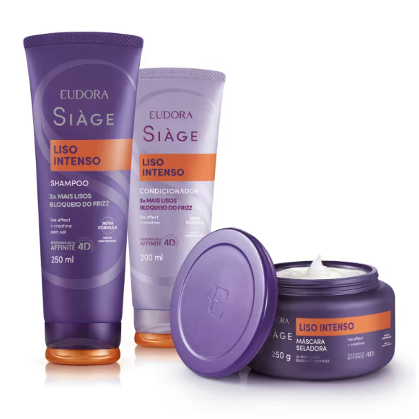Combo Siàge Liso Intenso: Shampoo 250ml + Máscar