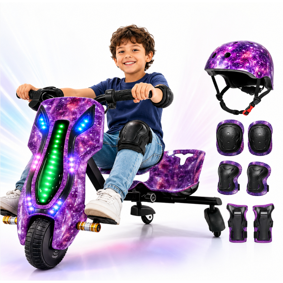 Triciclo Infantil Elétrico Drift 350W LED Bluetoo