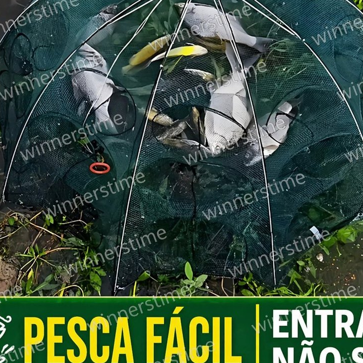 Covo Armadilha Com 6 ou 8 Furos Pesca Peixes Siri 