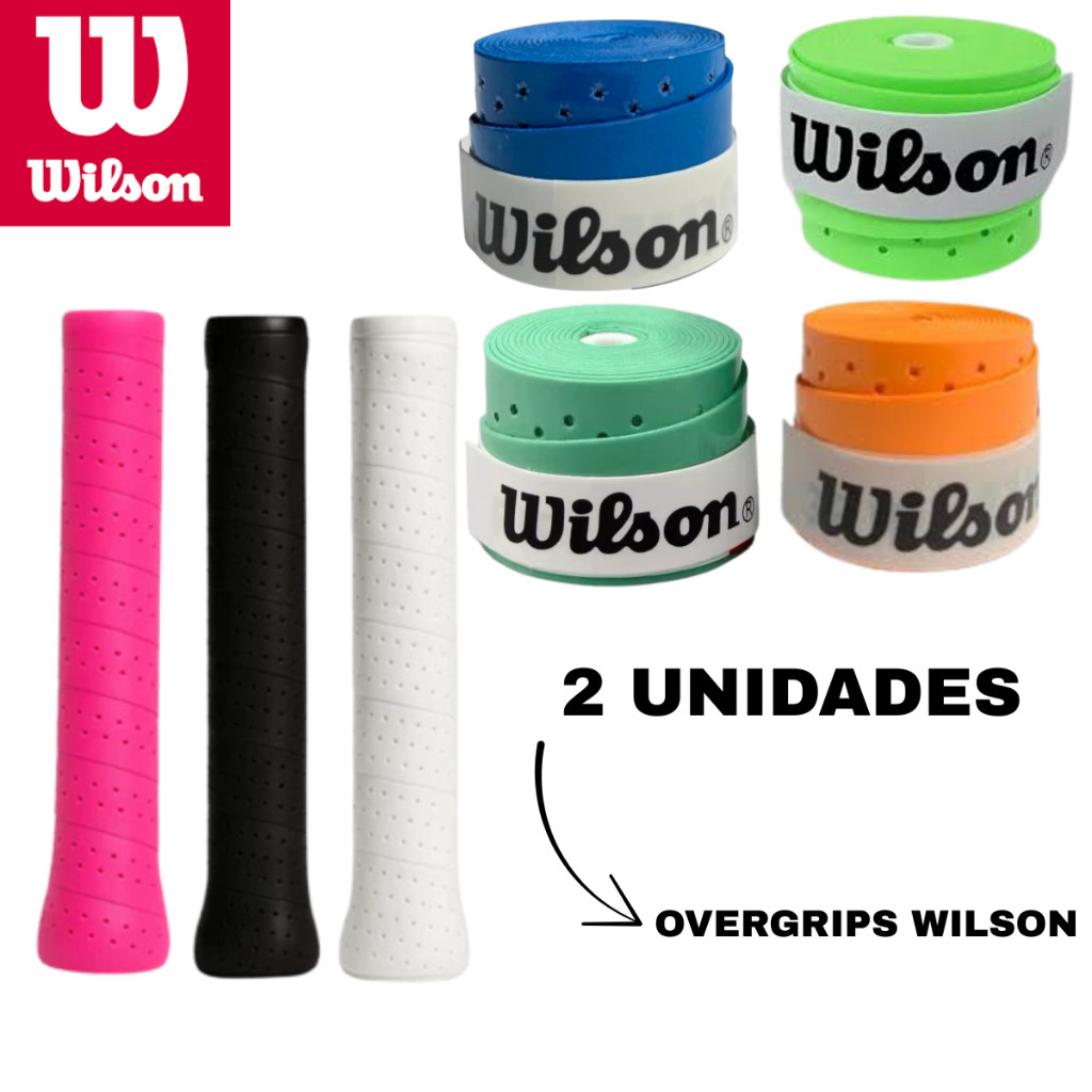 Kit 2Un Overgrips Wilson Perfurado Colorido –