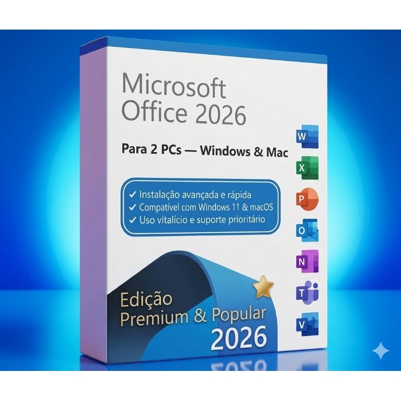 Office 2026 profissional – para 2 dispositiv