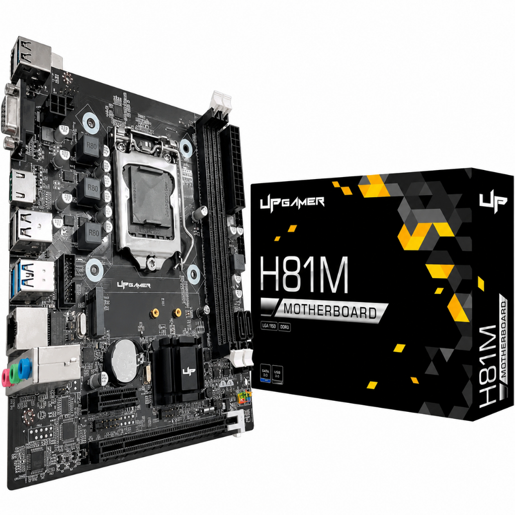 Placa Mãe Gamer LGA1150 UpGamer H81M DDR3 16GB M.