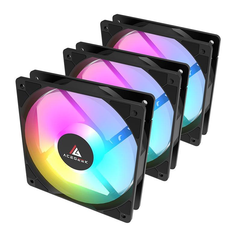 Kit Ventoinhas Acegeek RW12 3×1, Rainbow, 3x1