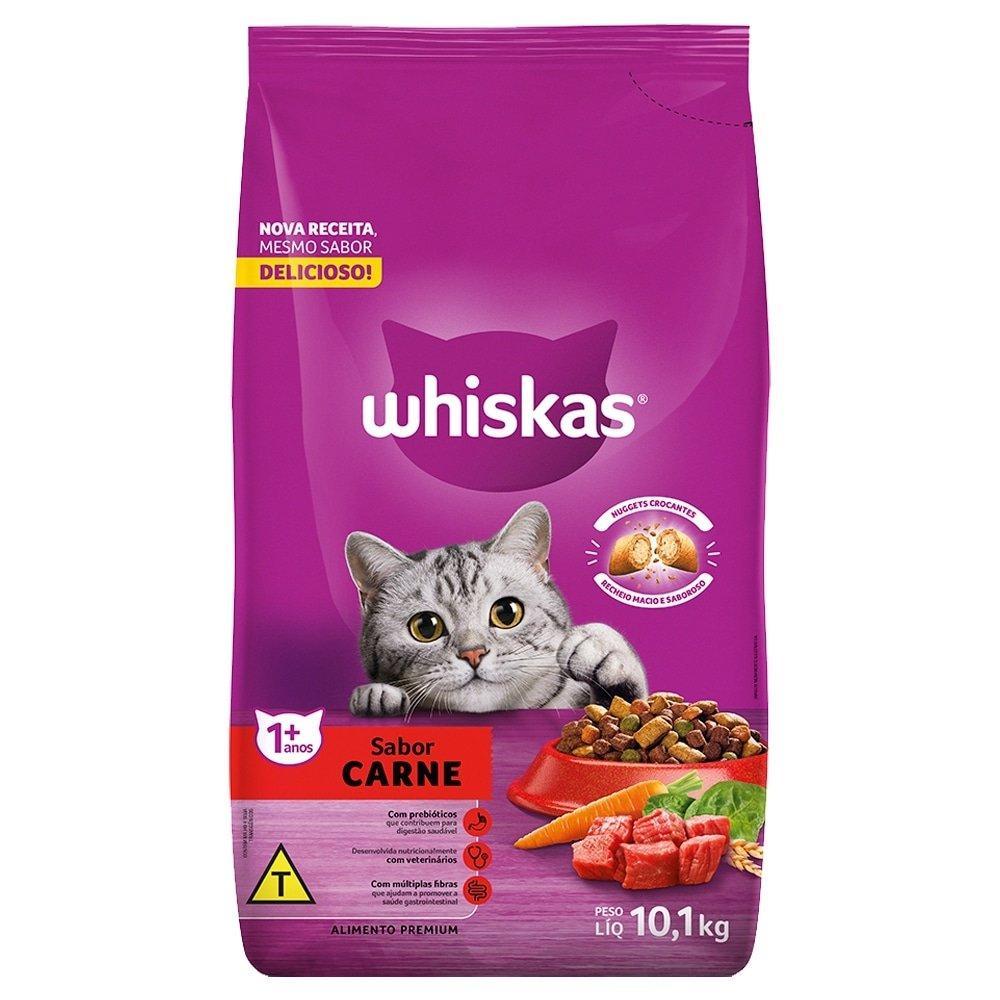 Ração para Gato 10,1Kg Whiskas Premium Carne com