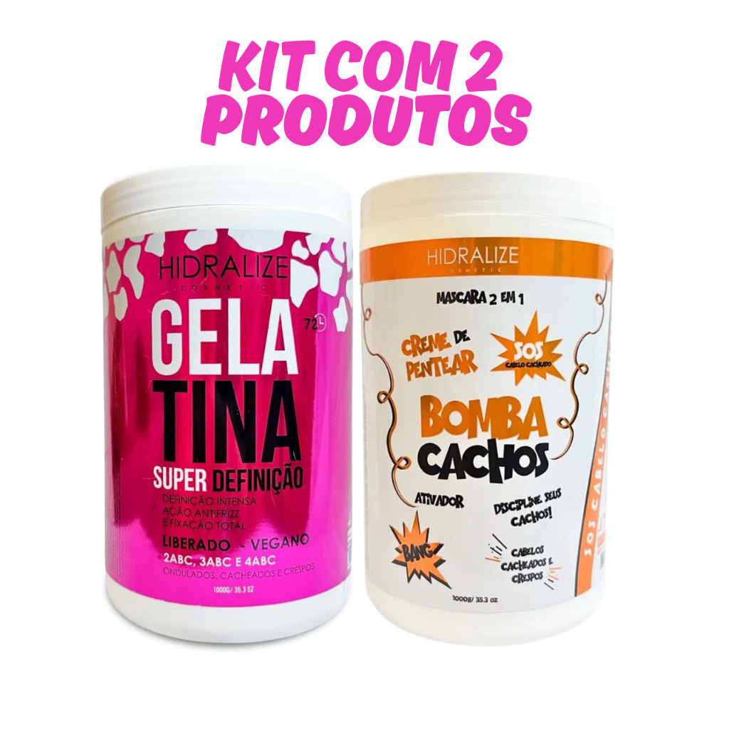 Gelatina Capilar Super Definição + Creme De Pent