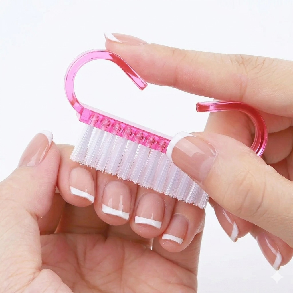 Escovinha de Unhas de Plástico com cerdas de NYLO