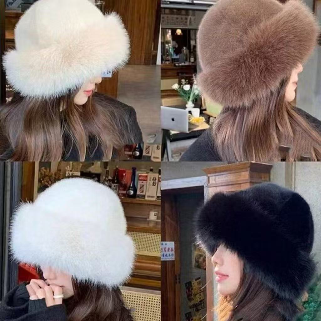Luguafu Chapéu De Inverno Para Mulheres , Balde F