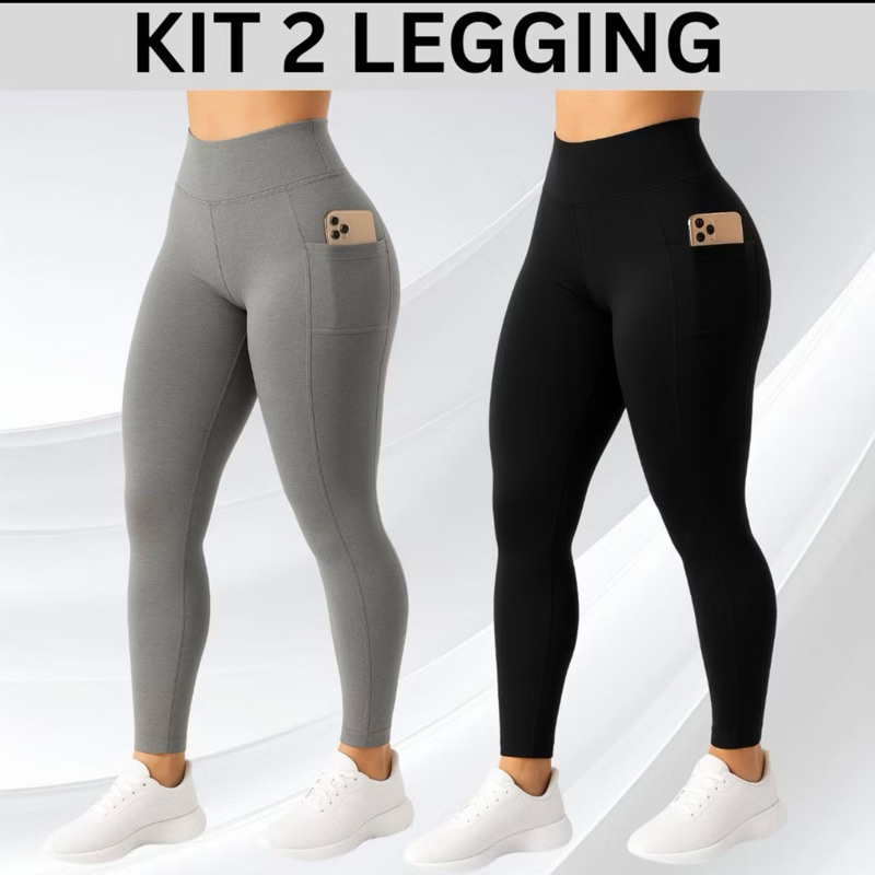 kit 2 calças leg com 2 bolsos ou UNIDADE (Suplex 