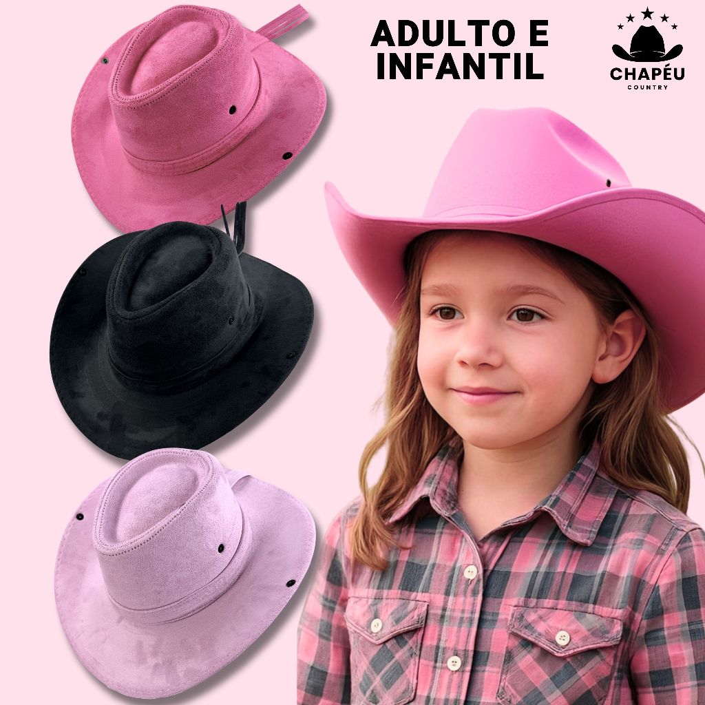 Chapéu Infantil Adulto Country Festa Junina Boiad