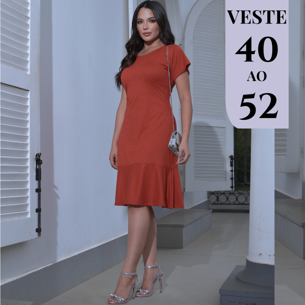 Vestido Feminino Soltinho Vestidos Midi  Elegancia