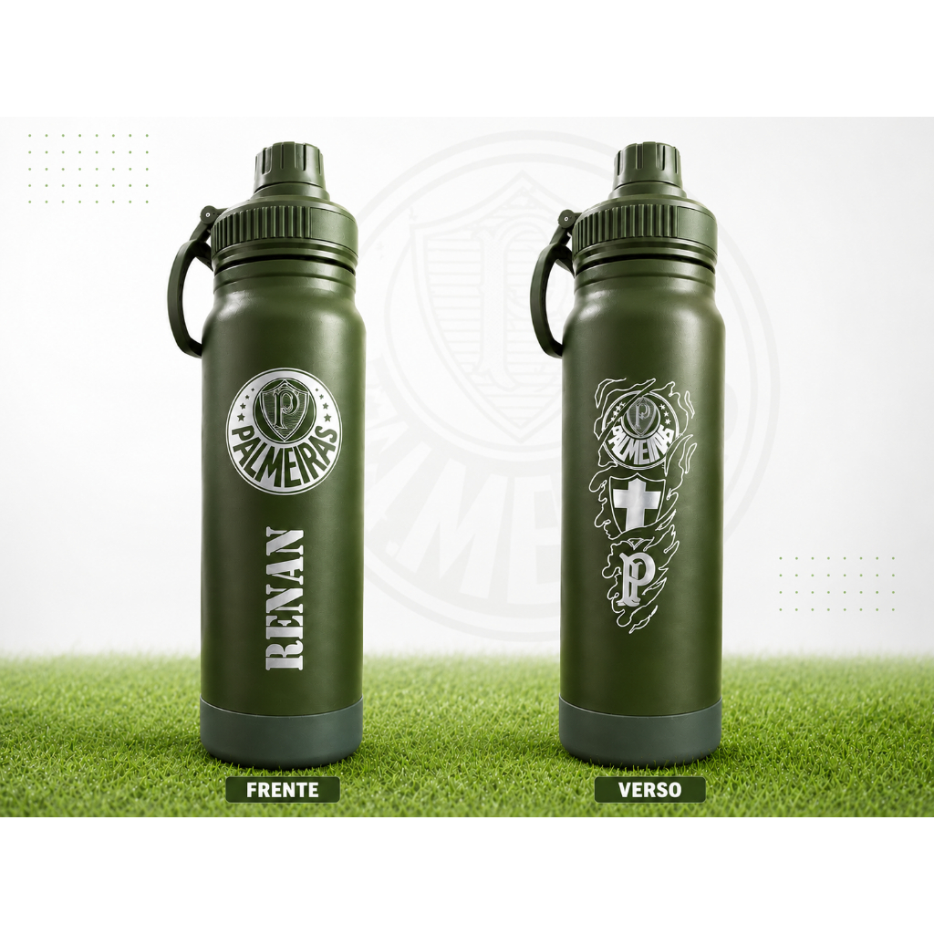 Garrafa Termica 800ml  Personalizada Com Nome Palm
