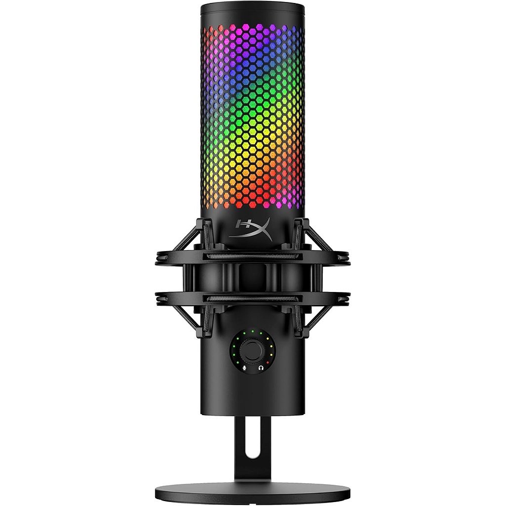 Microfone USB HyperX QuadCast 2 S  com Iluminaçã