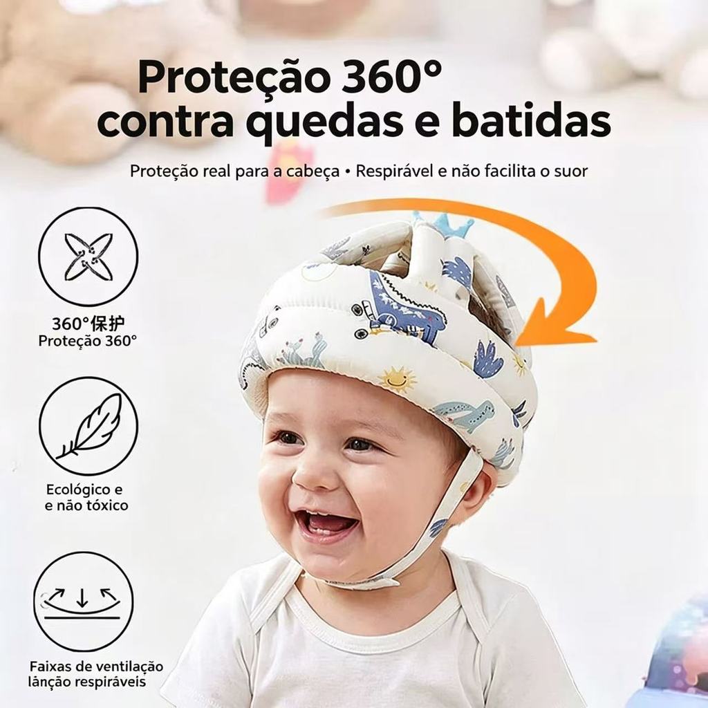 Chapéu De Proteção Infantil Capacete De Seguran