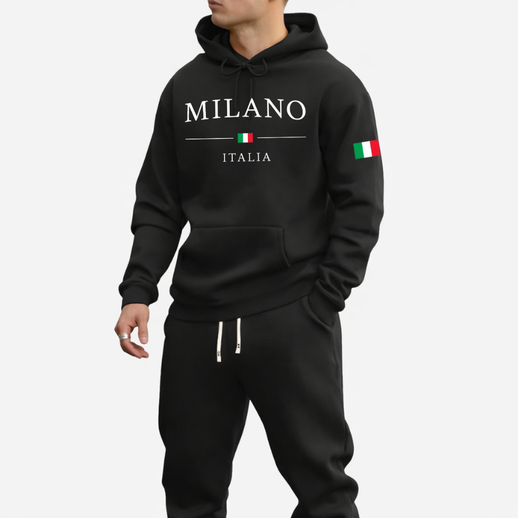 Moletom Blusa De Frio Itália Milano Bandeira Lan�