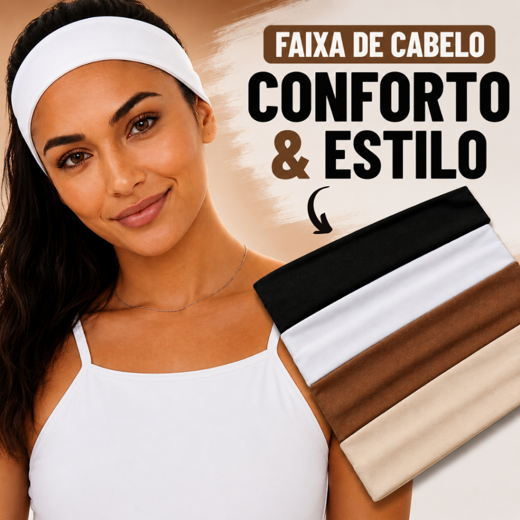 4 Faixas De Cabelo Para Penteados Esportes Skincar