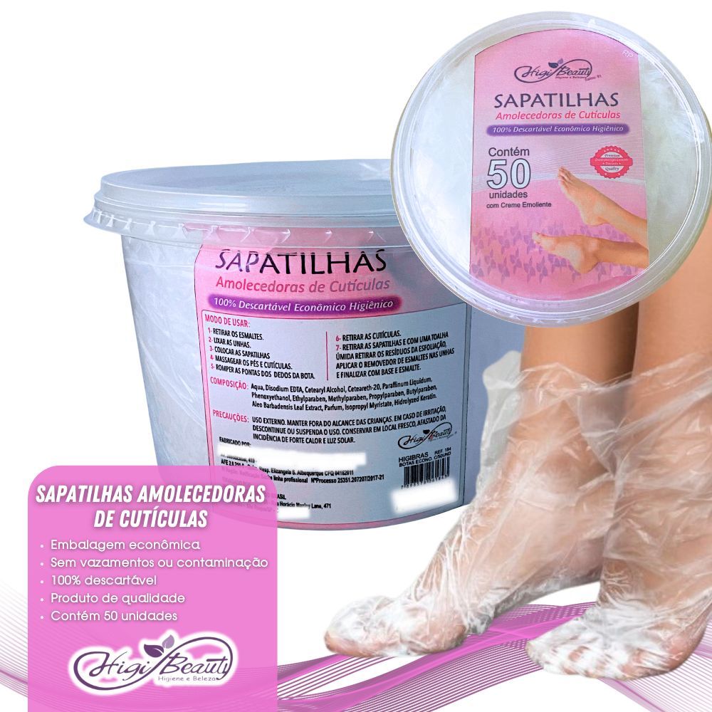 Sapatilha Economica com Creme Emoliente  Pote com 