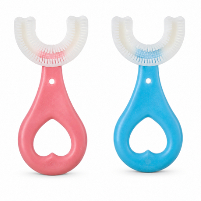 Escova De Dentes Infantil 360° Bebê Cerdas Macia