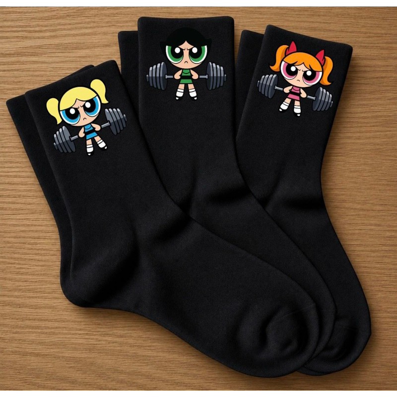 kit 3 Pares De Meias Pretas Ideal Academia Estampa
