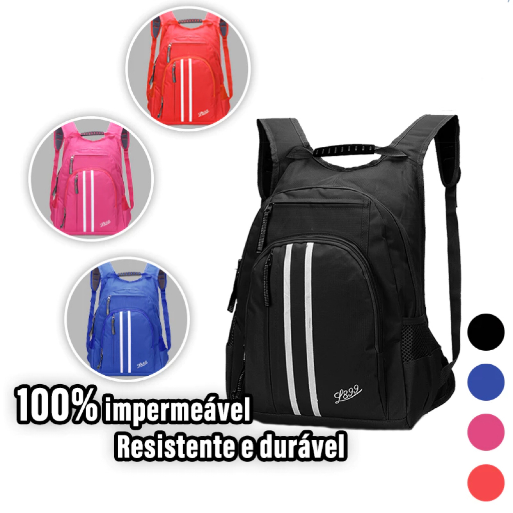 Mochila Escolar Grande100%Impermeável Resistente 