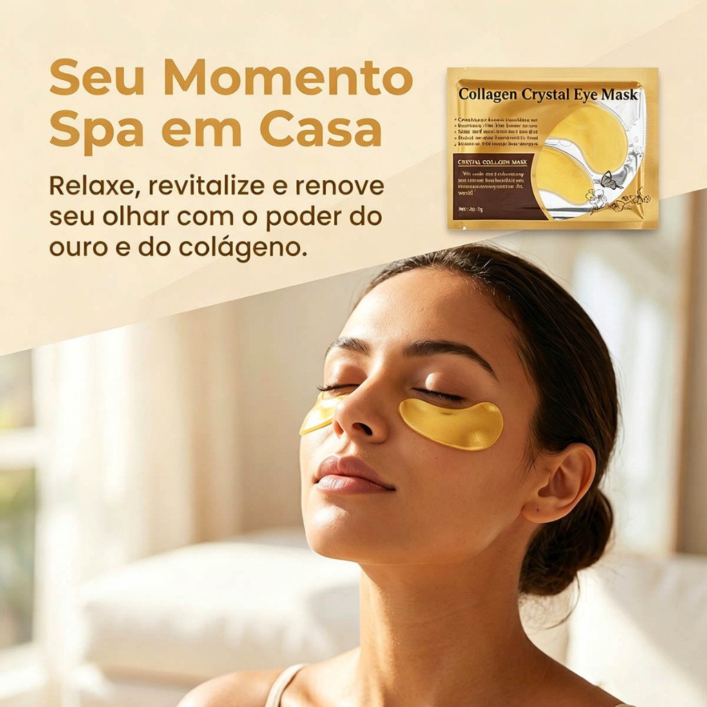 Kit Máscaras Colágeno Trata Olheiras Adesivo Ant