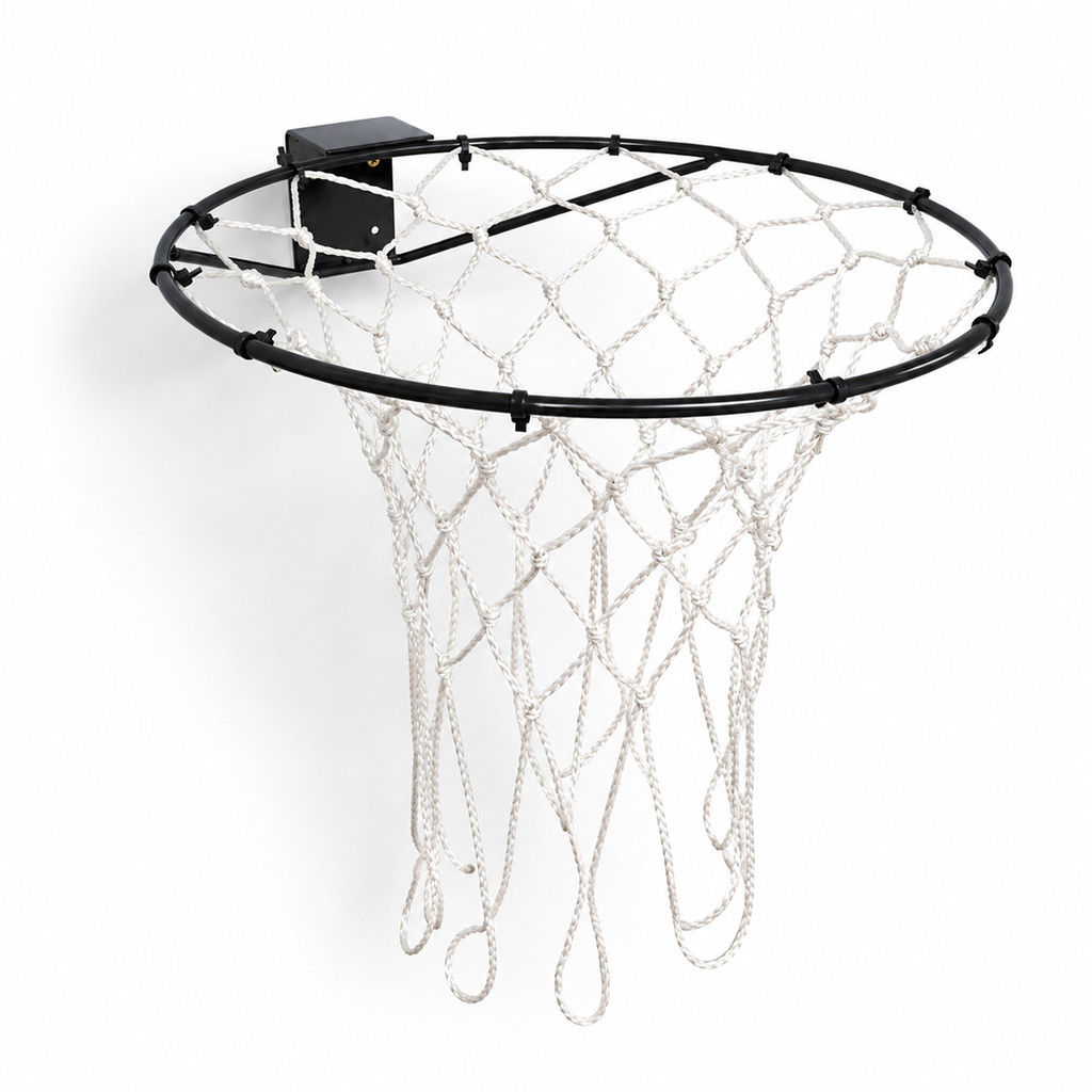 Aro Cesta Basquete Aço + Rede Chua Para Bola Ofic