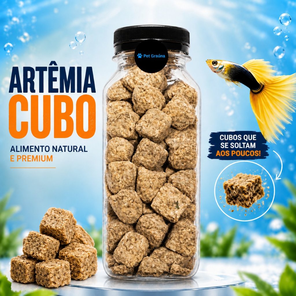 Artêmia Cubo Alimento Natural Rico em Proteínas 