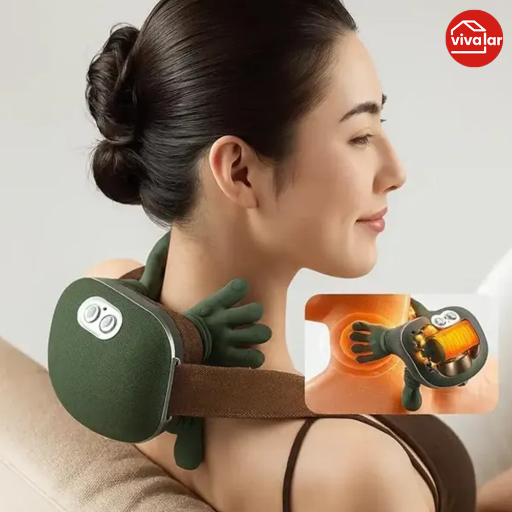 Massageador Ergonômico de 8 Pontos para Pescoço 