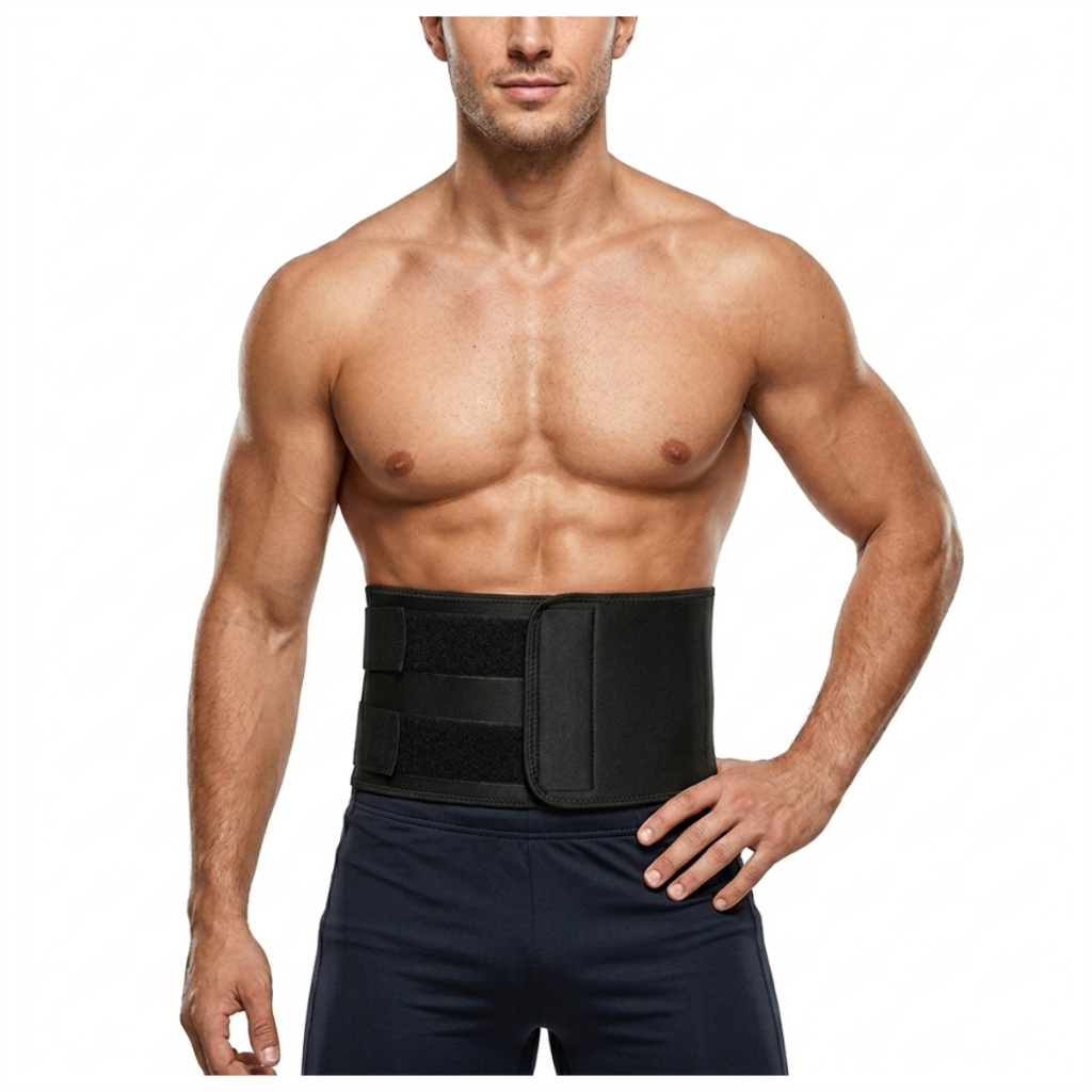 Faixa Cinta Abdominal Neoprene Masculina