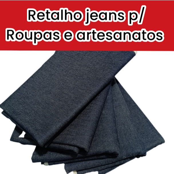 Retalhos tecidos jeans misto tecidos resistente e 