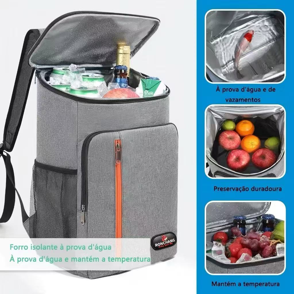Mochila Térmica Cooler 23L Impermeável Portátil