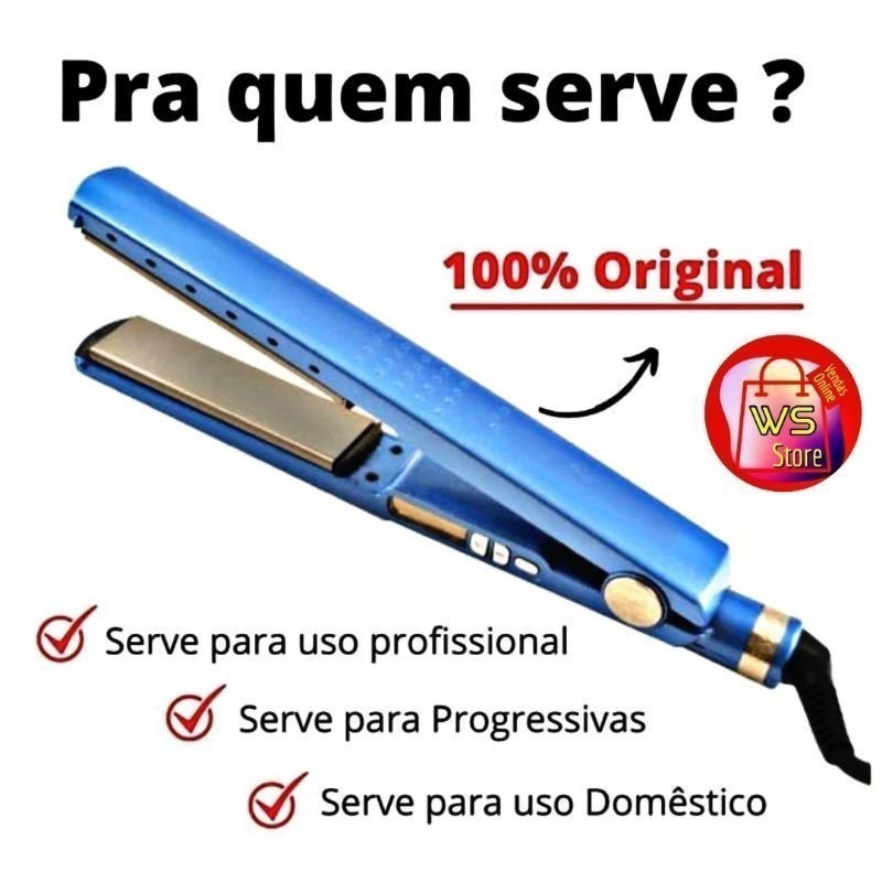 Prancha Chapinha Alisadora Cabelo Progressiva Prof