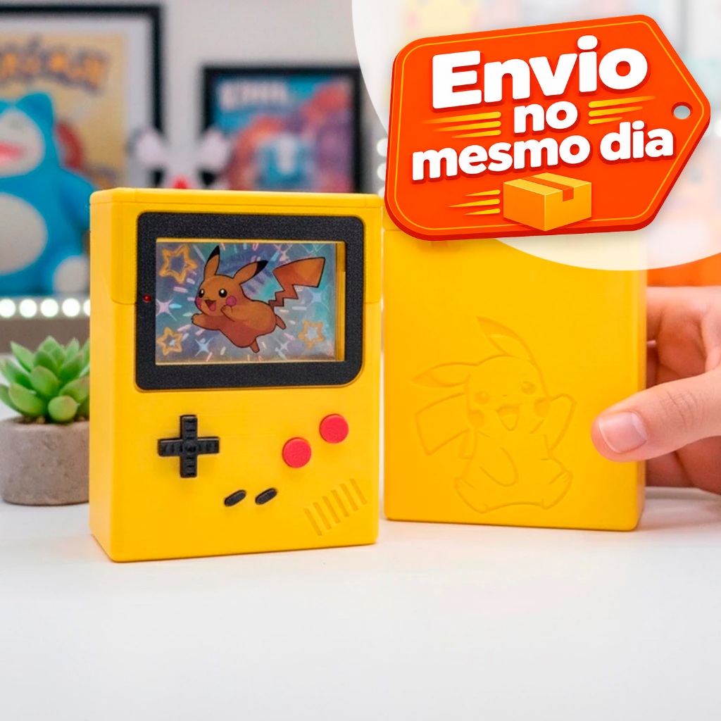 Deck Box Pokémon TCG Estilo Game Boy para 60 cart
