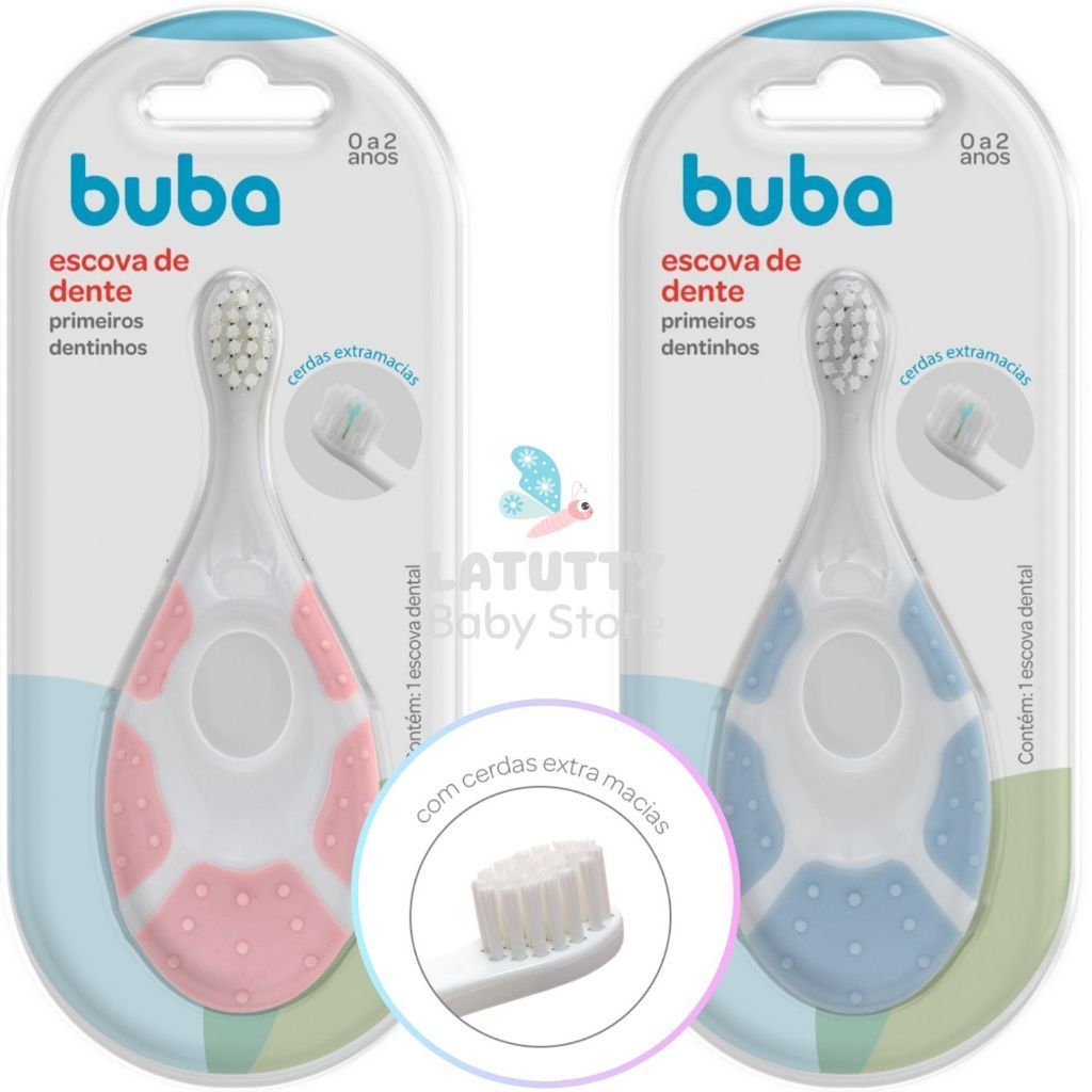 Escova De Dente Buba Bebê Massageador De Gengiva 