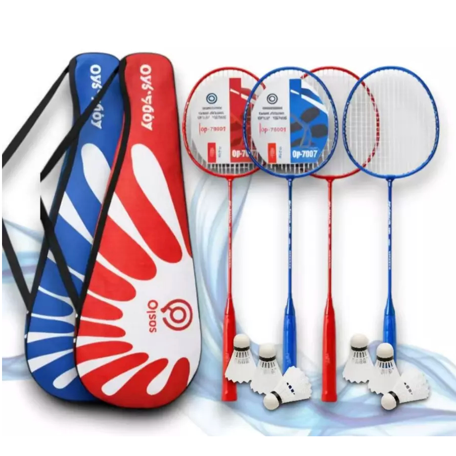Jogo De Badminton Completo Com 2 Raquetes  E Bolsa