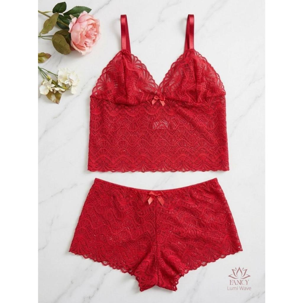 Conjunto Espera Marido Renda Calesson Cropped Conf