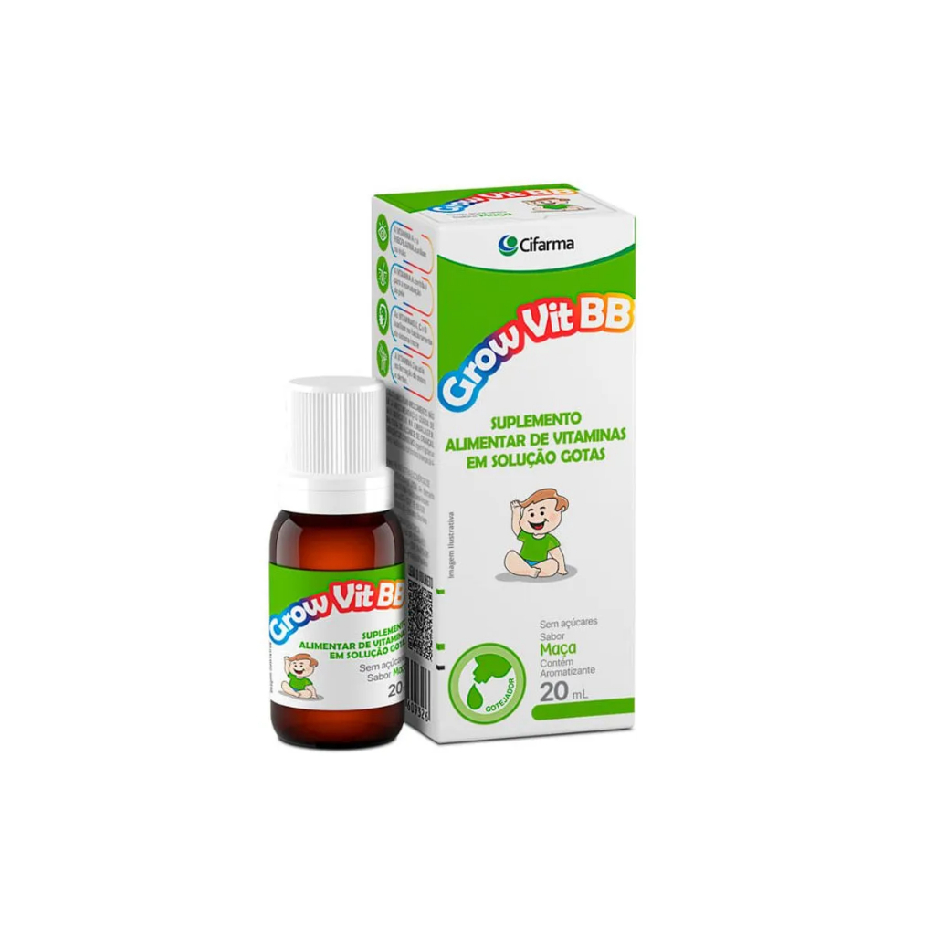 Polivitamínico Grow Vit Bb 20ml Solução Infanti