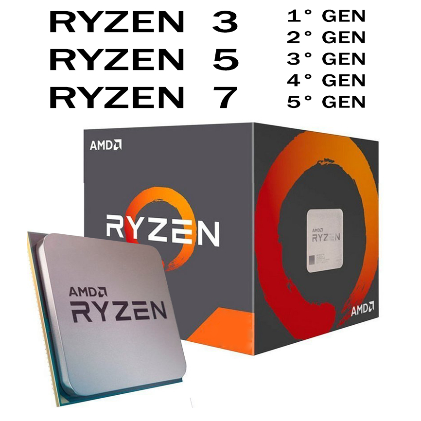 Processador Amd Ryzen 3 5 7 1500X 1600X 2400G 2600