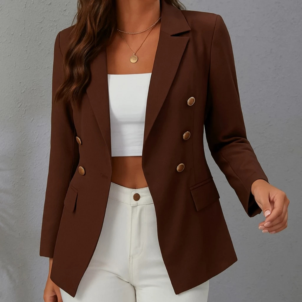 Max Blazer Feminino Casaquinho Alfaiataria Casaco