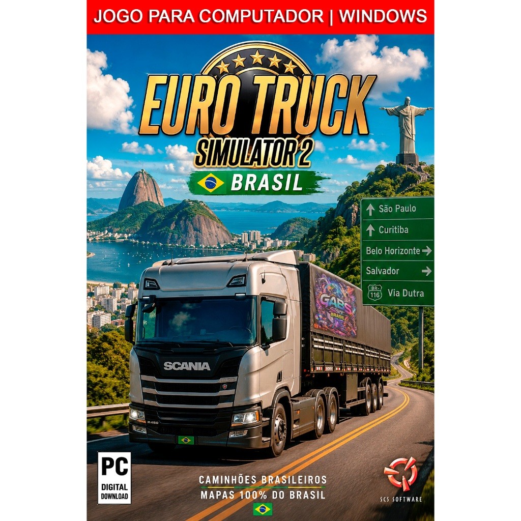 Euro Truck Simulator 2 Para COMPUTADOR Jogo Comple