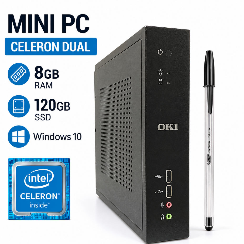 Mini PC OKI Brasil Intel Celeron J1800 2.41GHz 8GB
