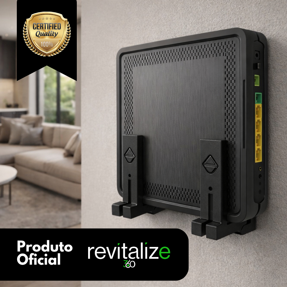 Suporte Roteador Modem de Parede Organizador Unive