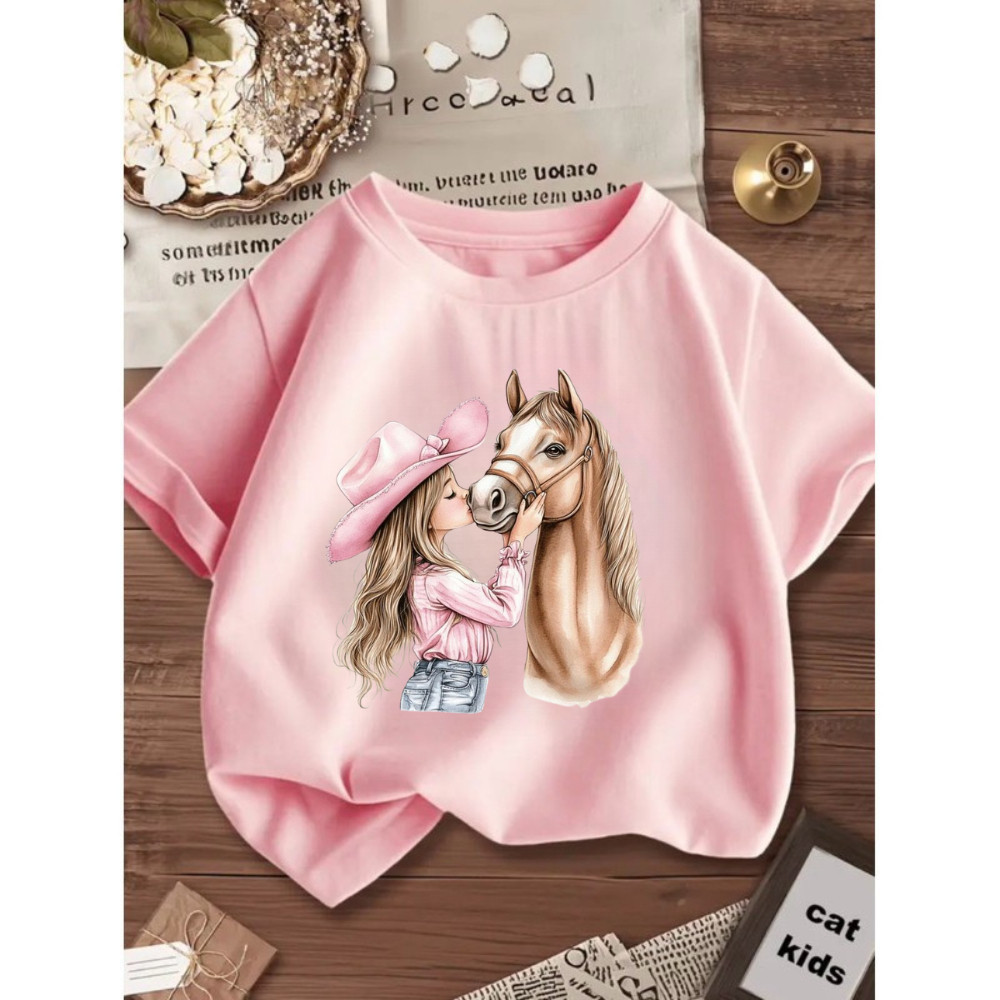 Camiseta Camisa Blusinha Infantil Juvenil Cavalo C